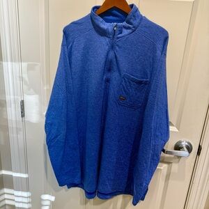 Ariat Rebar Foundation 1/4 Zip Shirt Long Sleeve Blue Men’s Size 3XL XXL TALL
